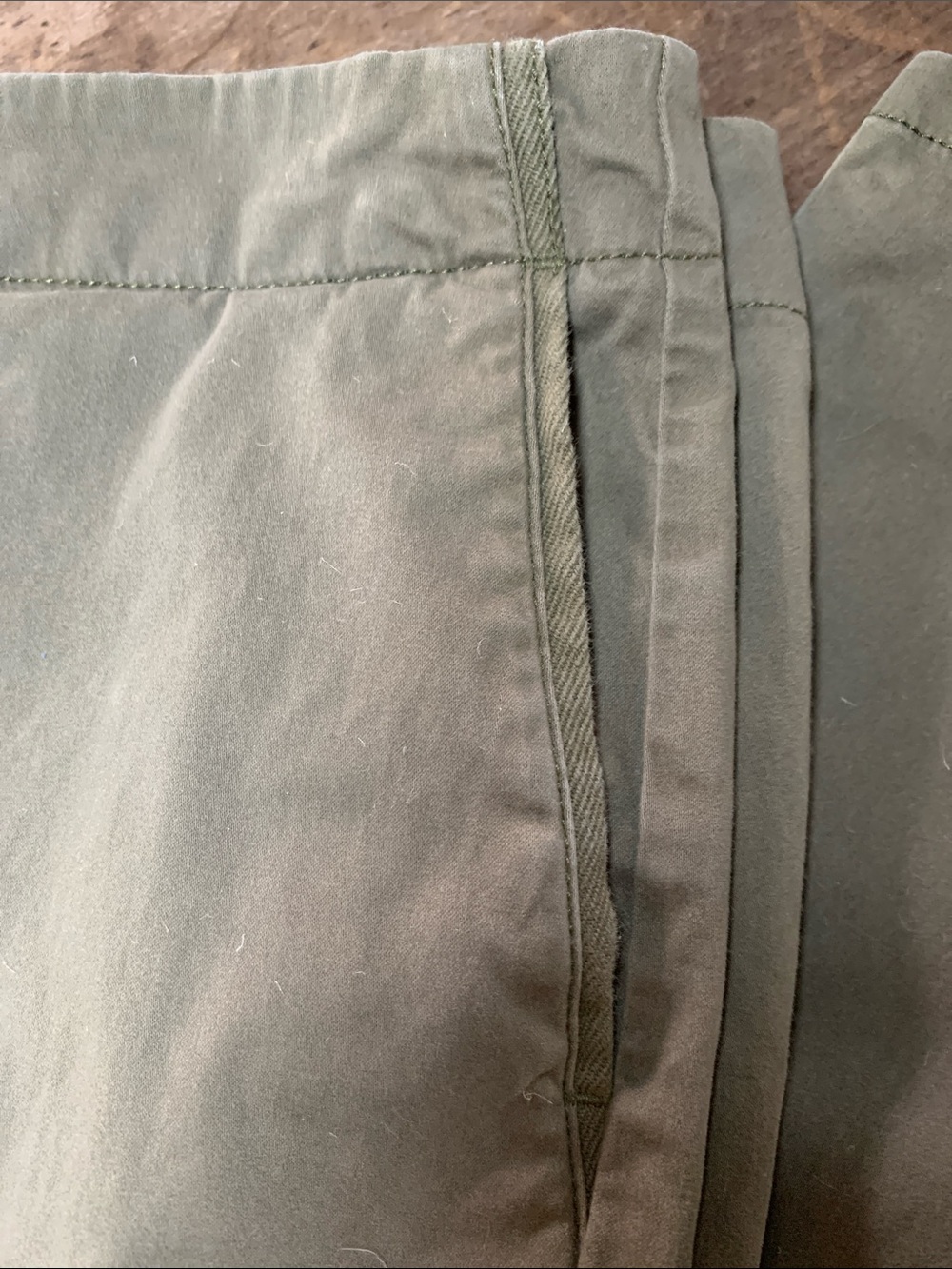 J. Jill Light Olive Green Straight-Leg Live-in Chinos - Picture 7 of 9